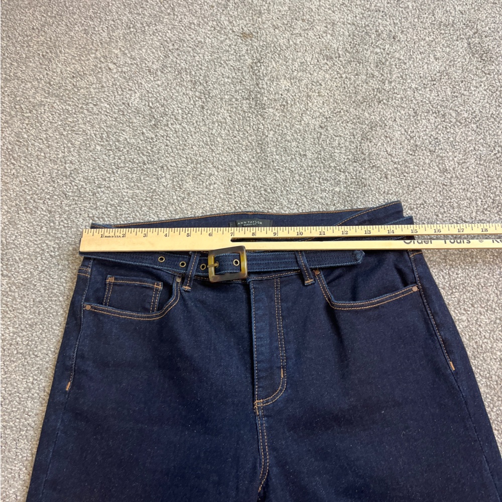 Ann Taylor curvy boot cut jeans womens 6 dark wash mid rise curvy boot denim - Picture 14 of 15